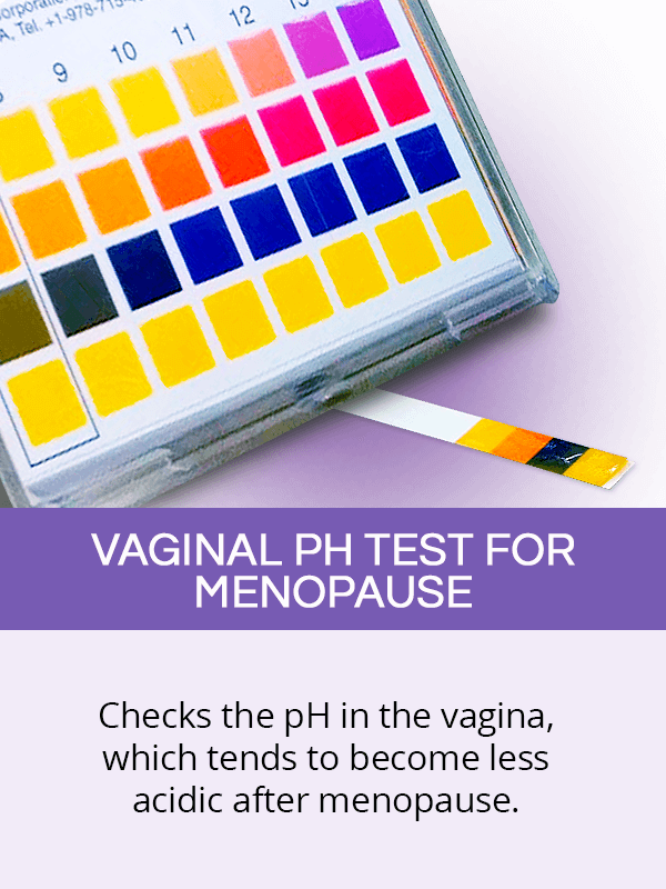 Vaginal pH test for menopause