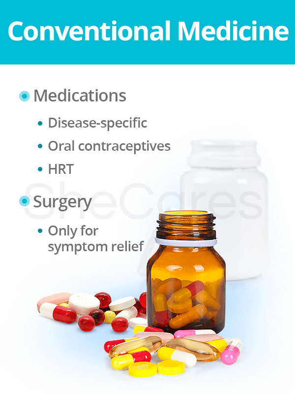 Conventional medicine for hormonal imbalance treatment