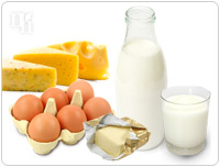 Dairy products help to keep bones strong and healthy