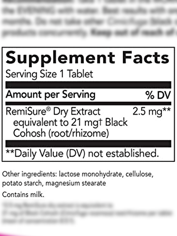 Remifemin Menopause Relief Ingredients