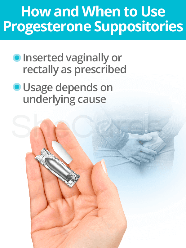 How and when to use progesterone suppositories