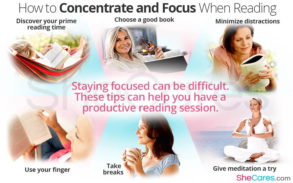 Staying focused can be difficult. These tips can help you have a productive reading session.