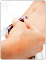 A blood test is usually quick, easy, and painless