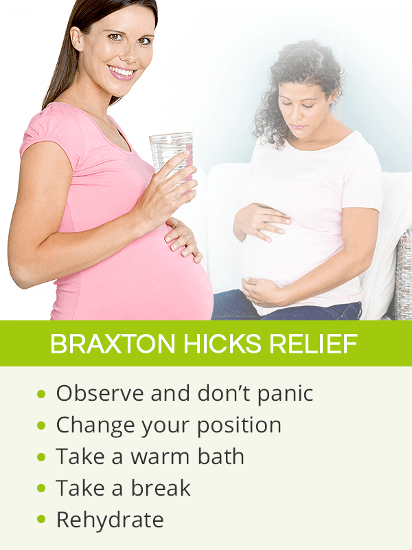 How to relieve braxton hicks contractions