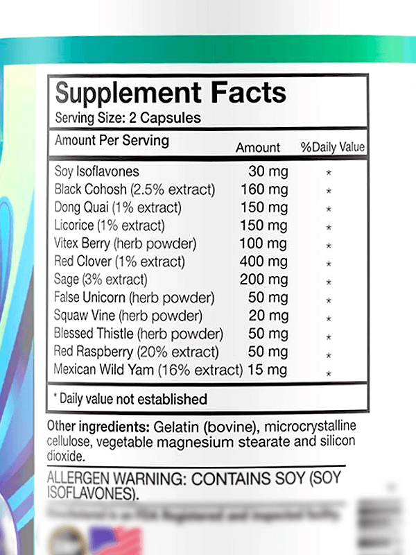 UltaLife Her Harmony Ingredients