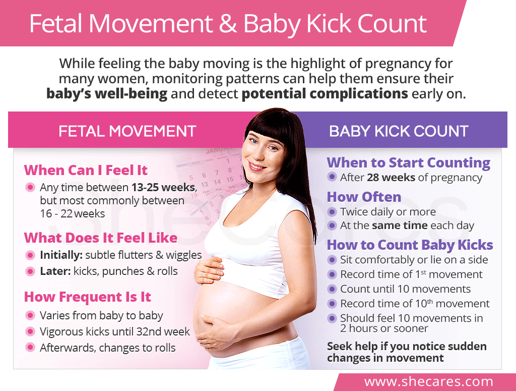 Fetal Movement: Baby Kick Count | SheCares
