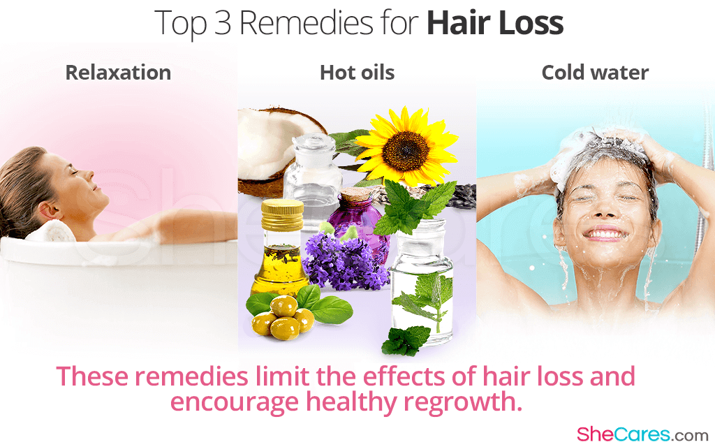 These remedies limit the effects of hair loss and encourage healthy regrowth.