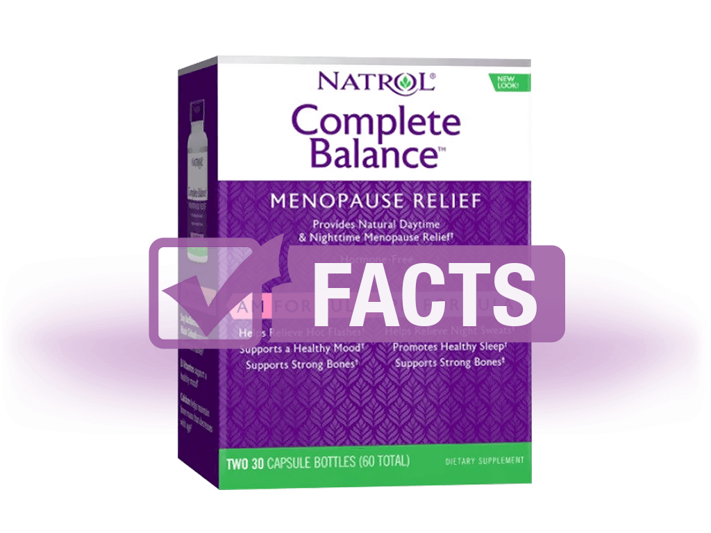 Natrol Complete Balance for Menopause AM/PM: Complete Information