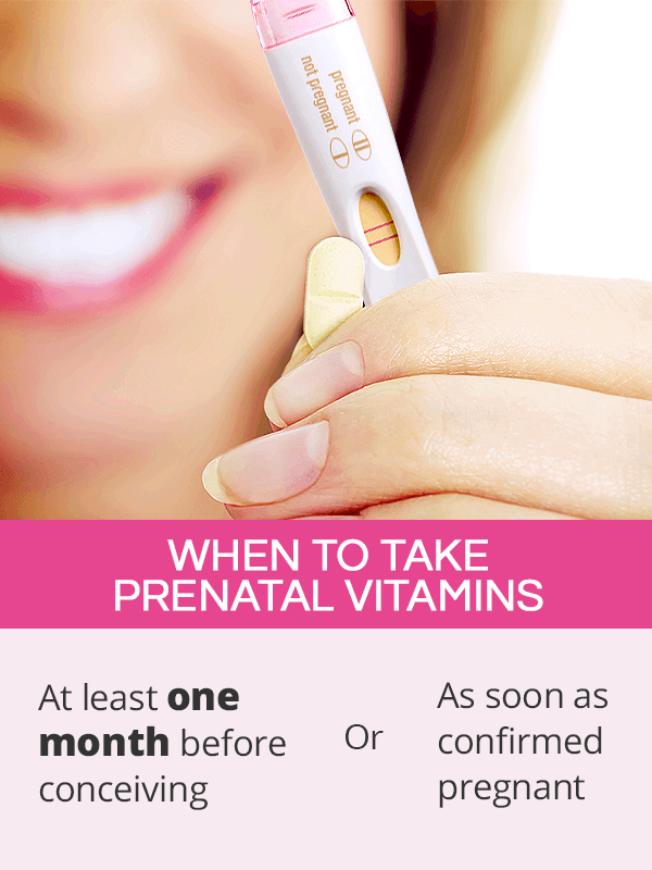 When should you start taking prenatal vitamins