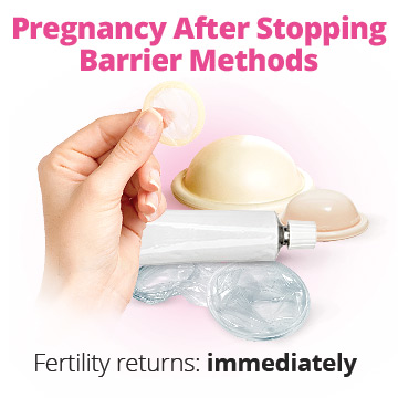 Getting pregnant after stopping barrier methods of birth control