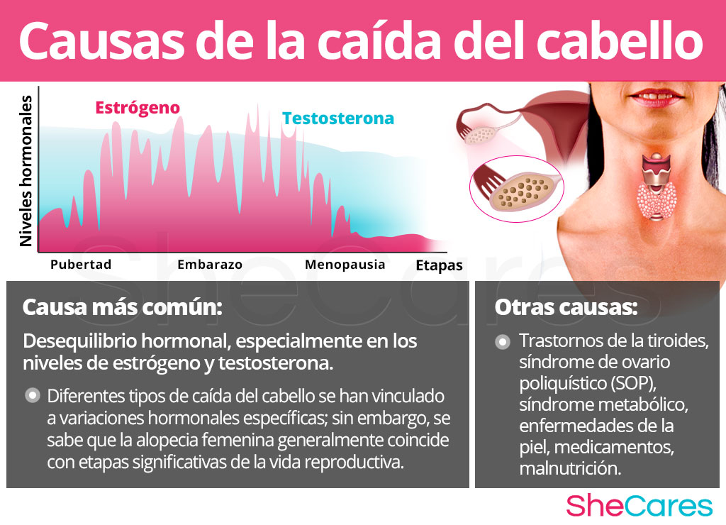 Causas de la caída del cabello