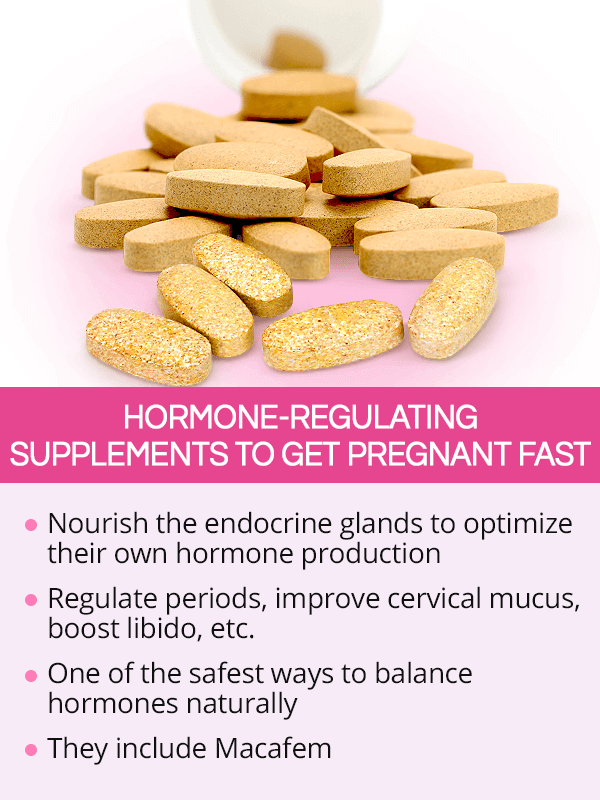 Hormone-Regulating supplements to get pregnant fast