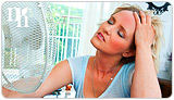 Hot flashes are one of the physical symptoms of menopause