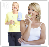 Exercising more and eating healthier are good ways to regain balance during menopause