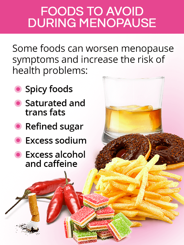 Foods to avoid during menopause