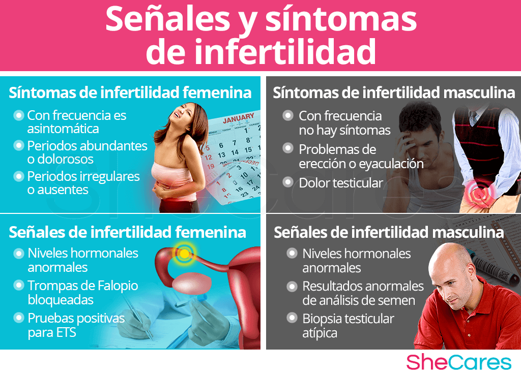 Señales y síntomas de infertilidad