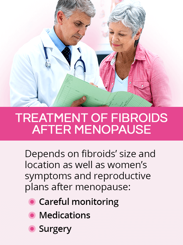Treatment of fibroids after menopause