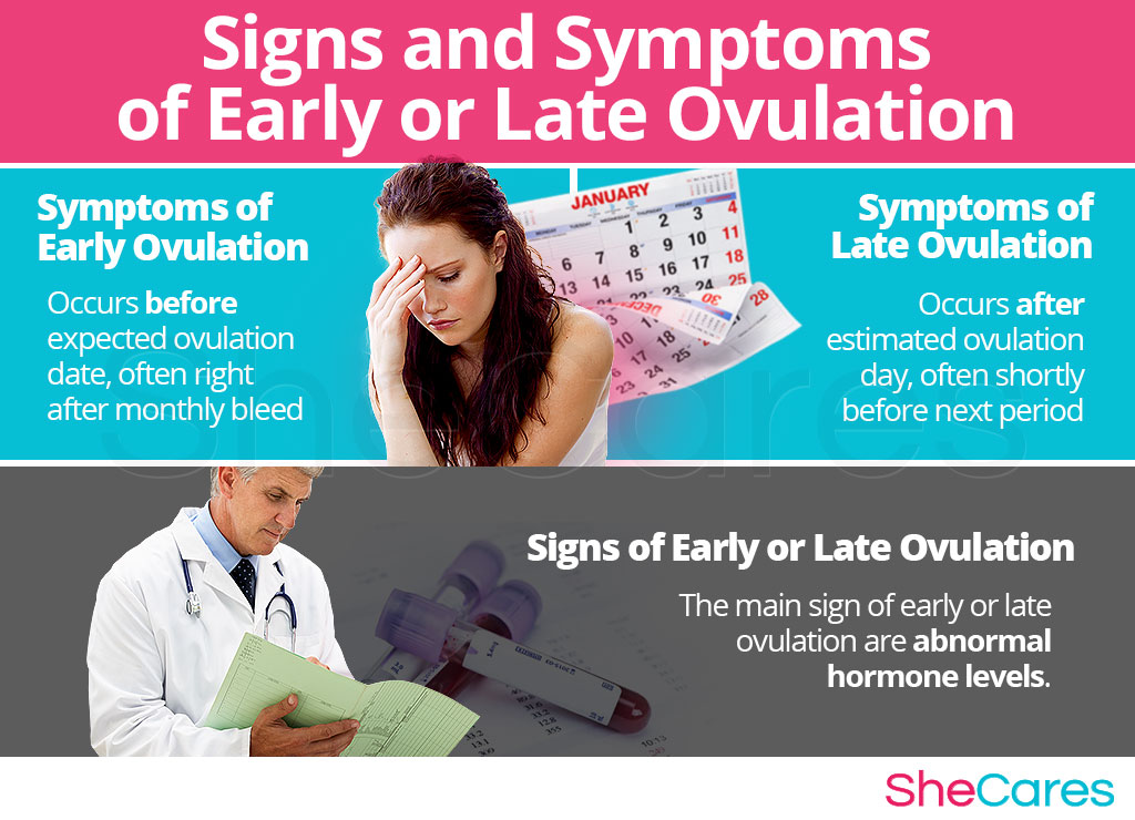 Early ovulation or late ovulation