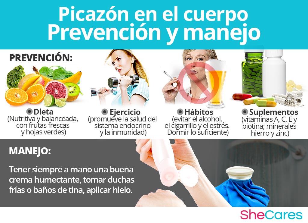 Picazón en el cuerpo - Prevención y manejo