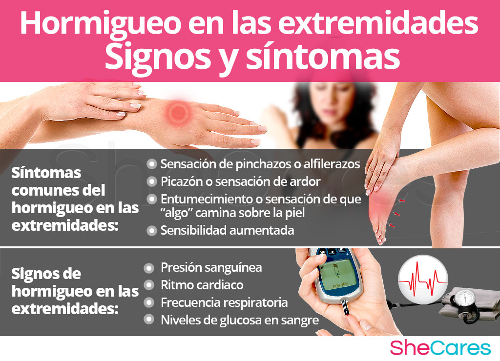 Signos y síntomas del hormigueo en las extremidades