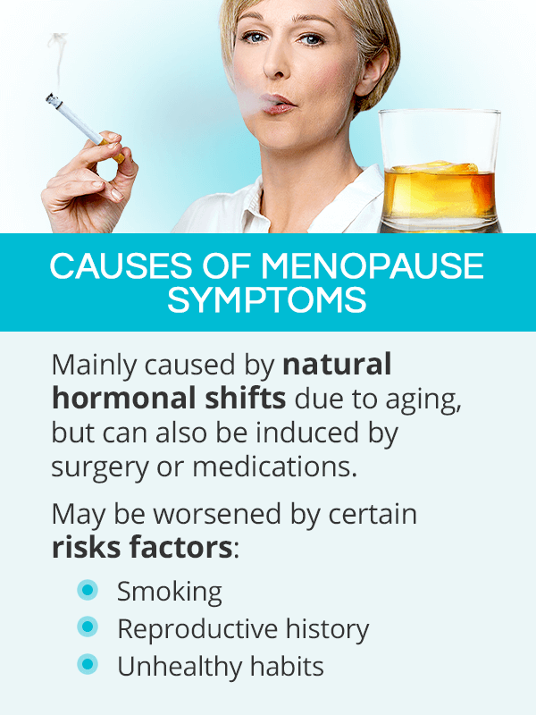 Causes of menopause symptoms