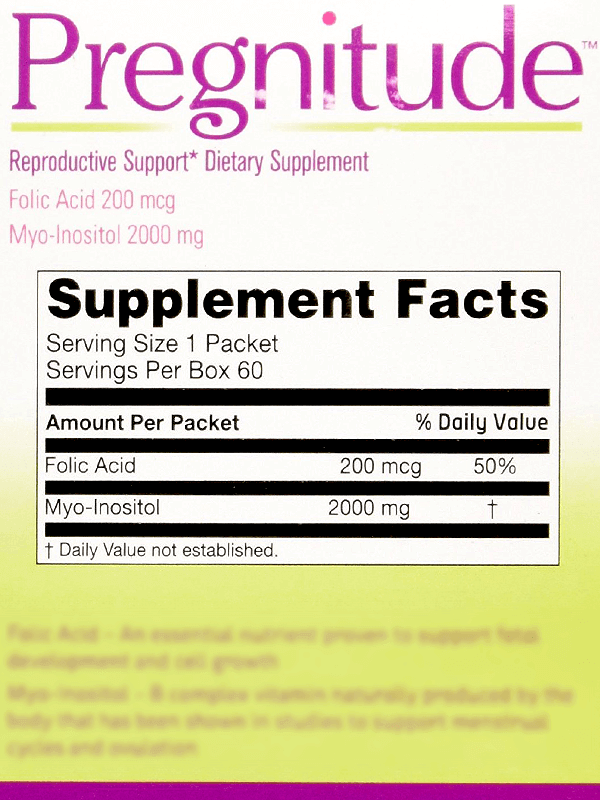 Pregnitude Supplement Ingredients