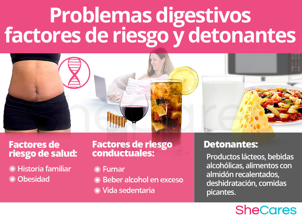 Problemas digestivos - Factores de riesgo y detonantes